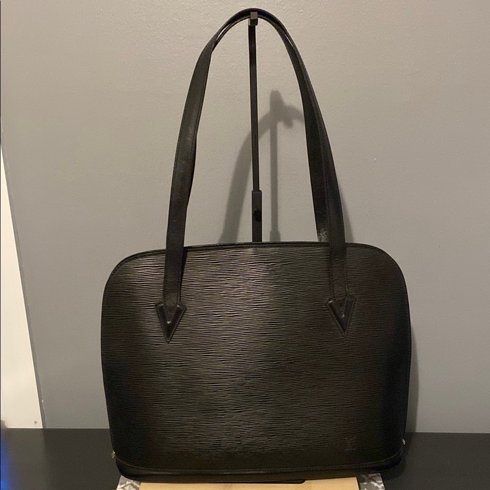 Louis Vuitton Black Epi Leather Shoulder Bag